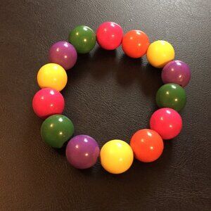 Colourful rainbow marble bracelet 🌈